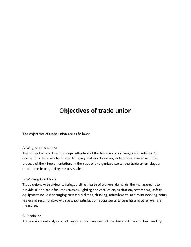 case study on trade union with solution