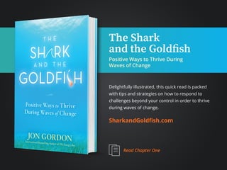 The Shark
and the Goldfish
Positive Ways to Thrive During
Waves of Change
Delightfully illustrated, this quick read is pac...