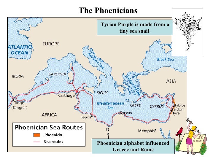 Greek Trade In The Mediterranean Sea Map