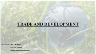 Trade And Development Pdf Notes Trade and development | PDF