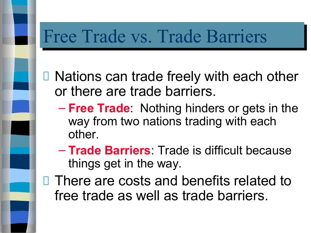 Trade barriers