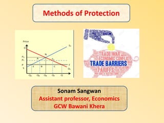 Methods of Protection
Sonam Sangwan
Assistant professor, Economics
GCW Bawani Khera
 