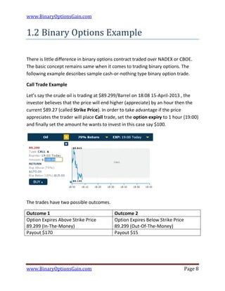 Trade binary options | PDF