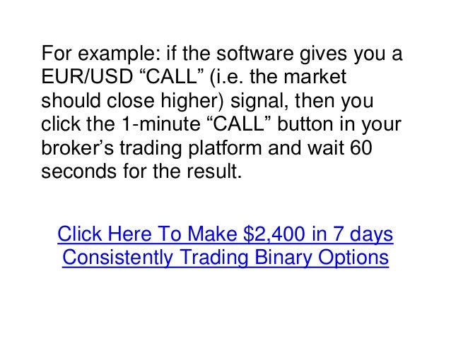Profit in 60 seconds binary options software