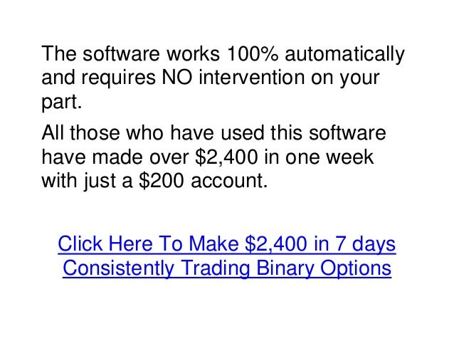 Profit in 60 seconds binary options software