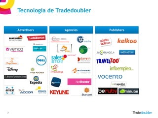 Tecnología de Tradedoubler


    Advertisers     Agencies       Publishers




7                              7
 