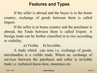 Trade Features Foreign Trade - An Introduction | PDF