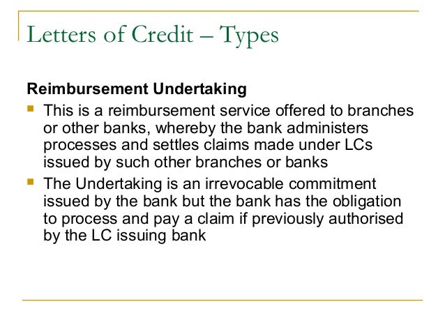 reimbursement letters