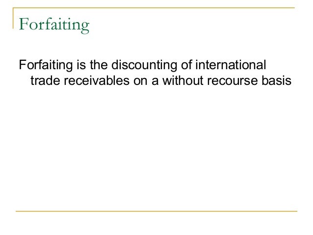 Trade receivables discounting system means