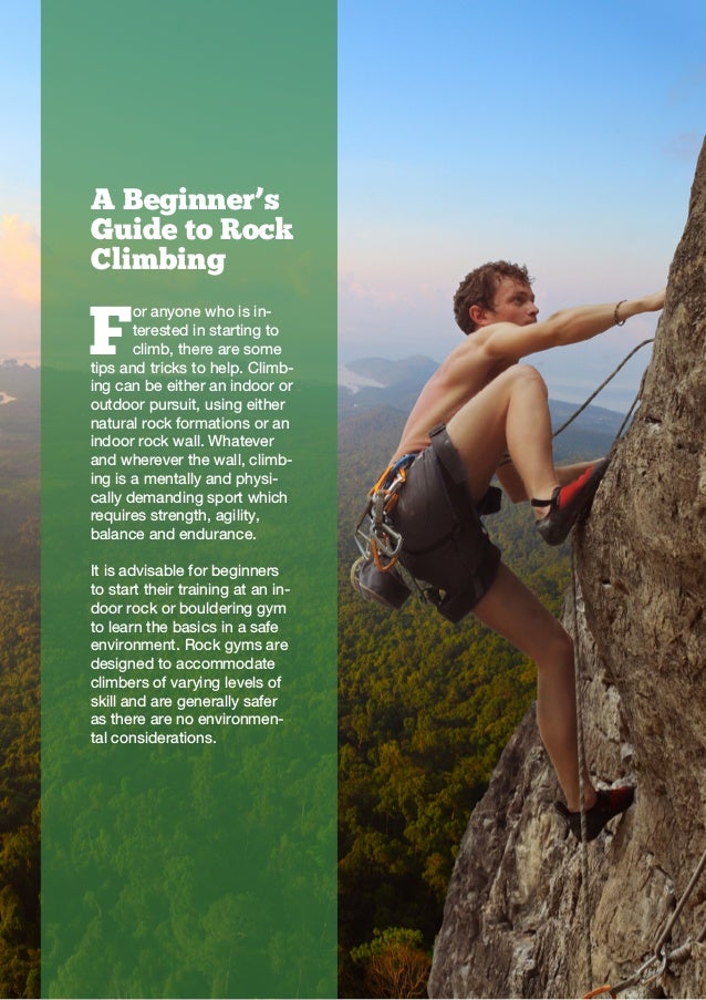 A Beginner’s Guide to Rock Climbing