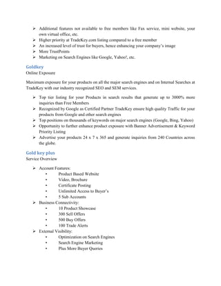 Trade key | DOCX