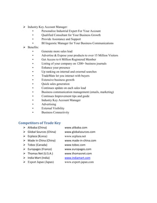 Trade key | DOCX