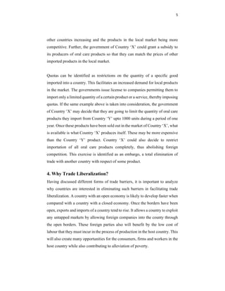 The Impact of Trade Liberalization on International Trading Activity | PDF