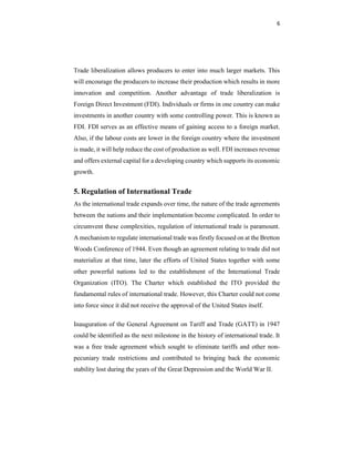 The Impact of Trade Liberalization on International Trading Activity | PDF