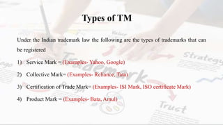 PPT on Trade mark act, 1999_(Rohan, Shweta, Soumya) | PPTX