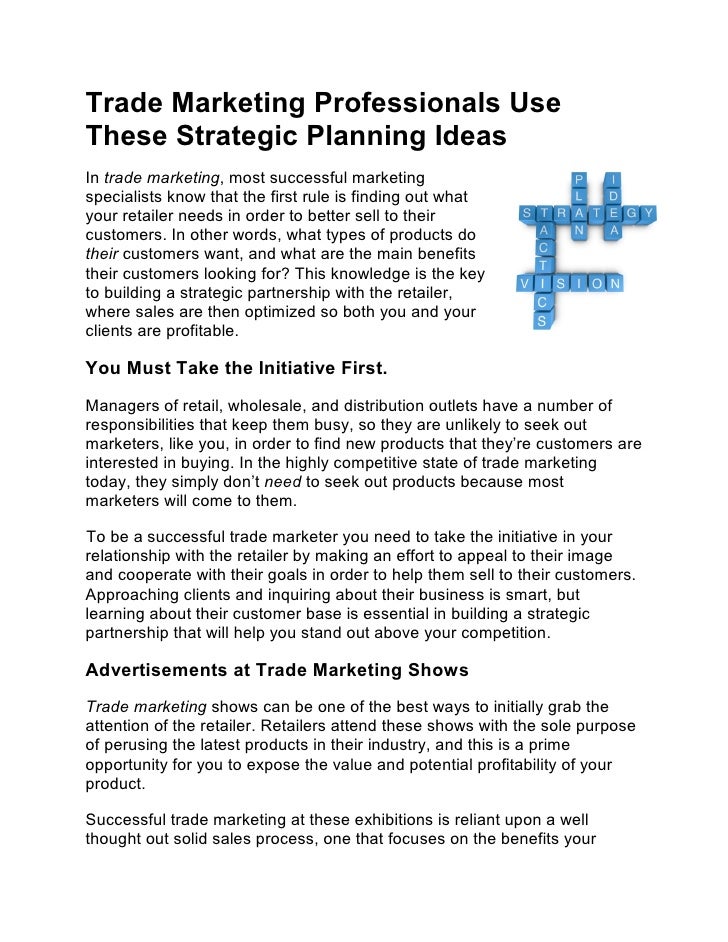 Trade promotion options
