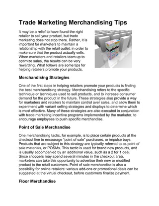 Trade Marketing Tips | PDF