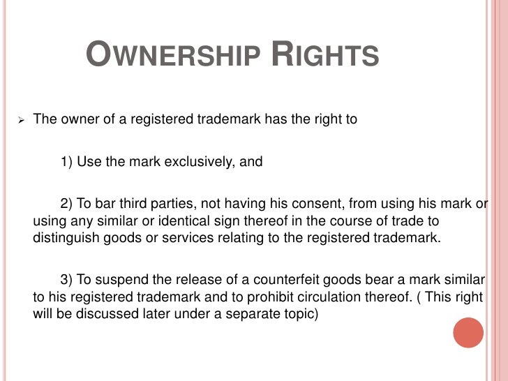 trademark owner