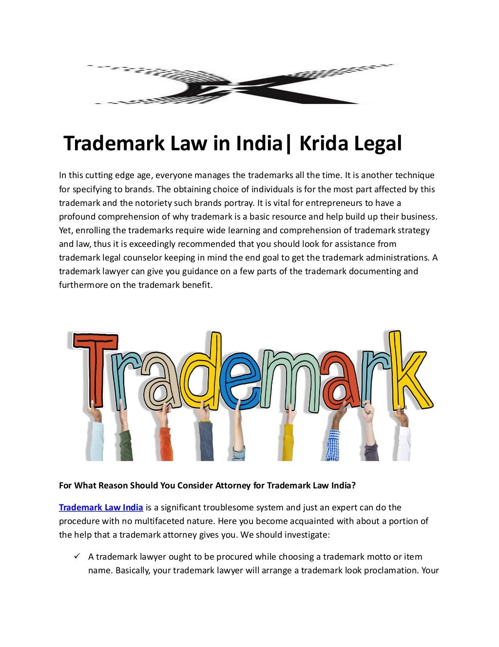 dissertation on trademark law in india