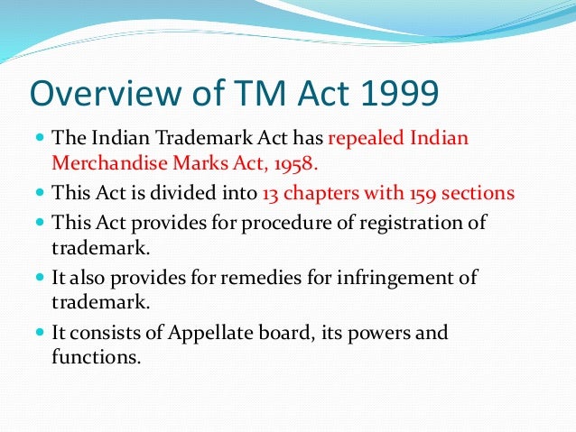 Trademark Law Ppt