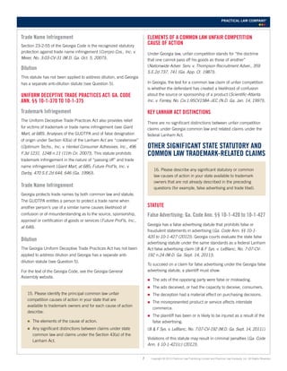 Trademark Laws: Georgia | PDF