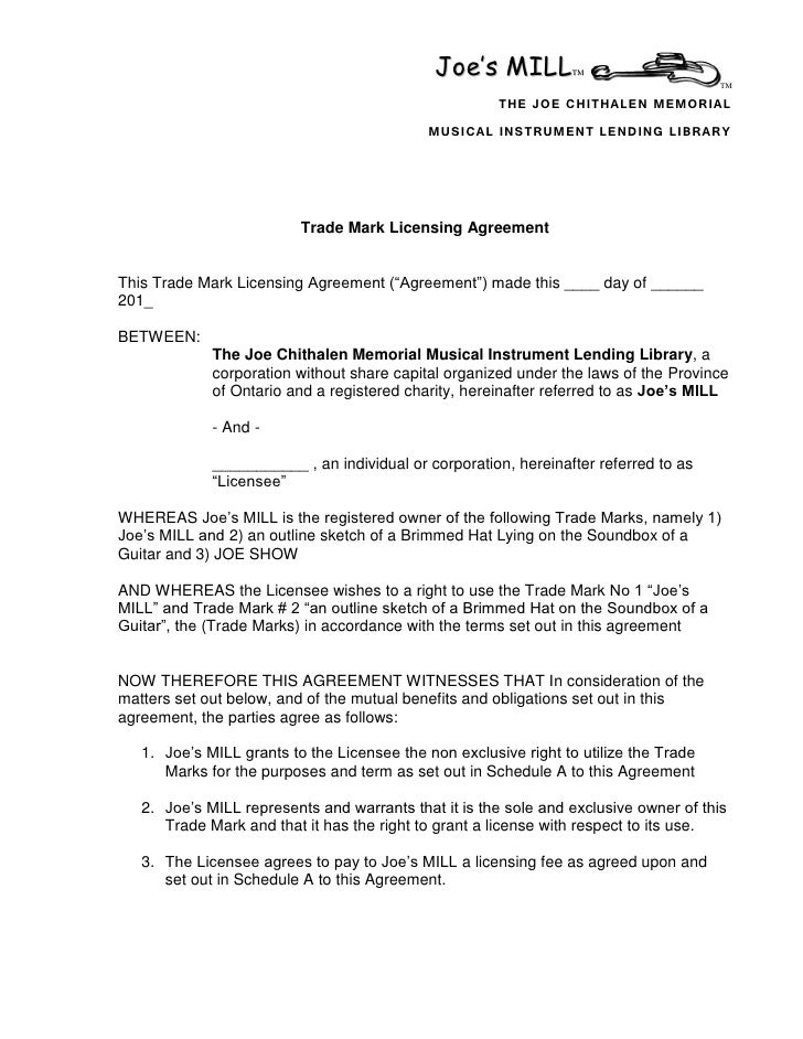 trade mark assignment agreement