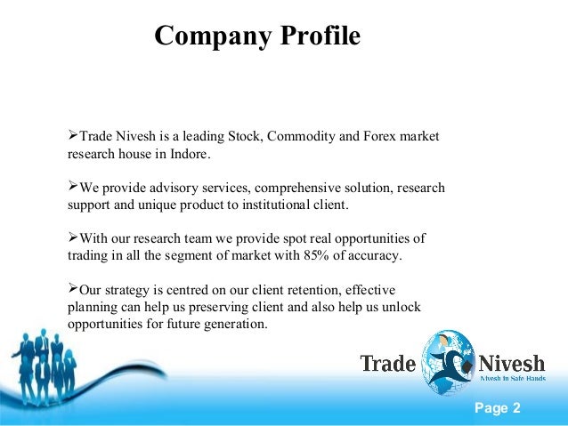 Trade Nivesh Company Profile Presentation - 