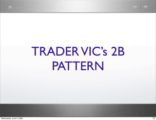TRADER VIC’s 2B 
PATTERN 
Wednesday, June 3, 2009 26 
 