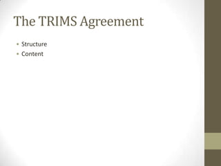Trade related investment measurements 128922,128923 | PPTX
