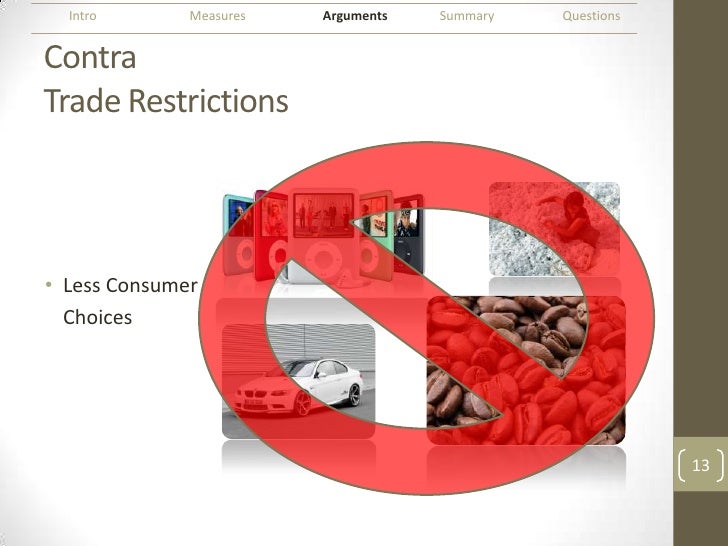 Pros and Cons of Trade Restrictions