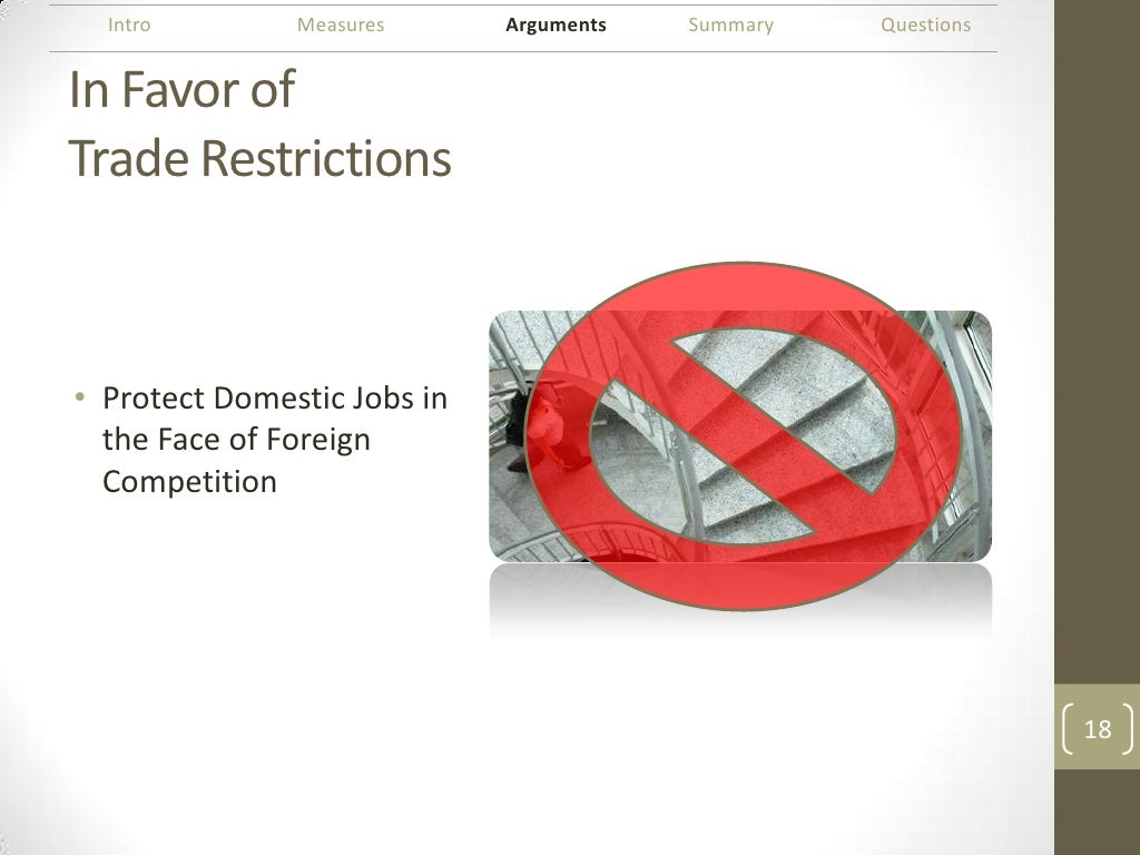 Pros and Cons of Trade Restrictions