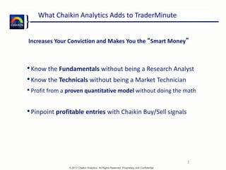 Marc Chaikin How to Find Winning Stocks and Avoid Losses Webinar | PDF