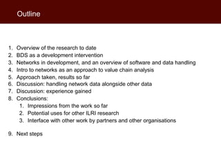 Interpreting trader networks as value chains: Experience with Business Development Services in smallholder dairy in Tanzania and Uganda