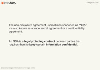 Trade Secret Agreements v. NDAs 