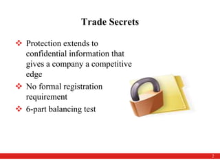 Protecting Trade Secrets in the Current Economy | PPT