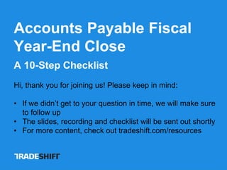 AP Fiscal Year-End Close: A 10-Step Checklist