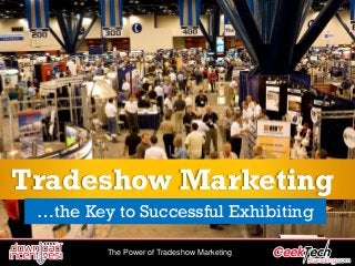 The Power of Tradeshow Marketing
Tradeshow Marketing
…the Key to Successful Exhibiting
 