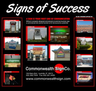 Commonwealth Sign, Louisville, Ky, Trade show banner 
