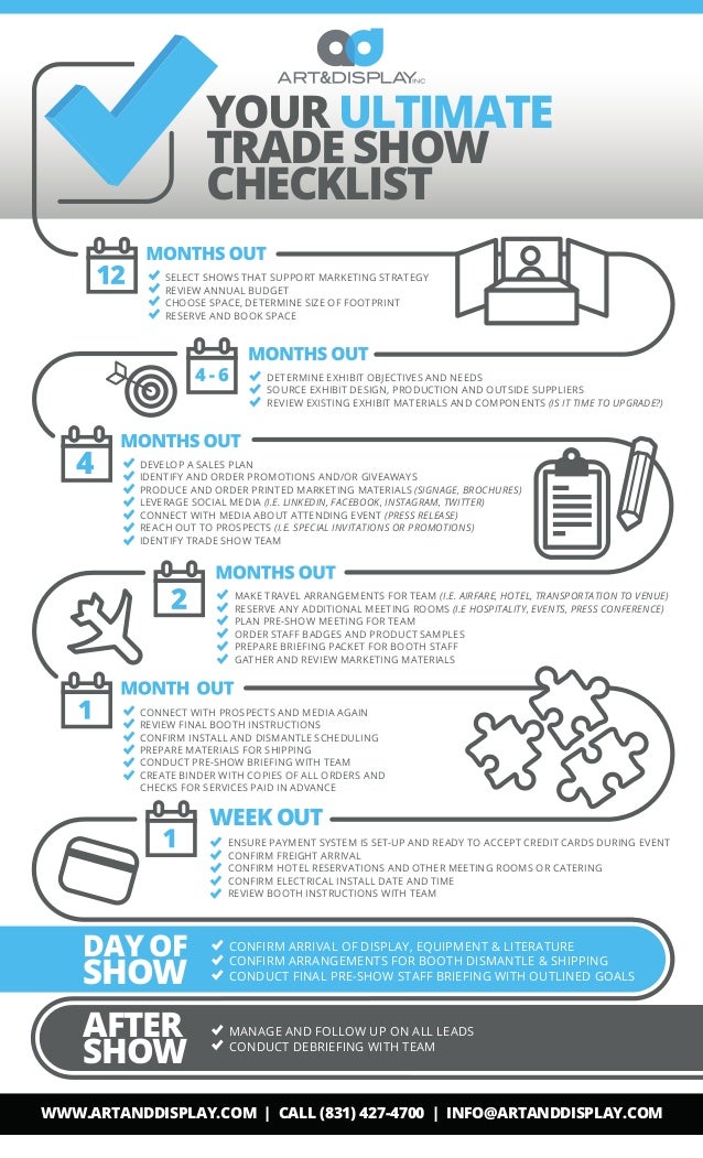 Tradeshow checklist