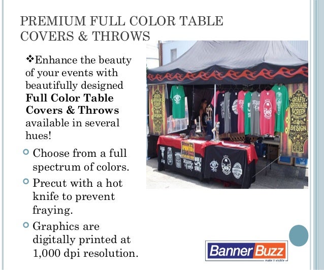 Trade Show Display Custom Table Covers Bannerbuzz