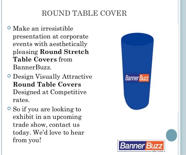 Trade Show Display Custom Table Covers Bannerbuzz