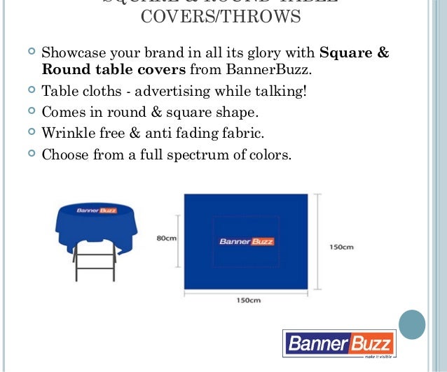 Trade Show Display Custom Table Covers Bannerbuzz