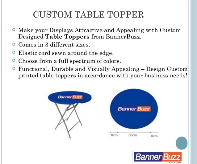 Trade Show Display Custom Table Covers Bannerbuzz