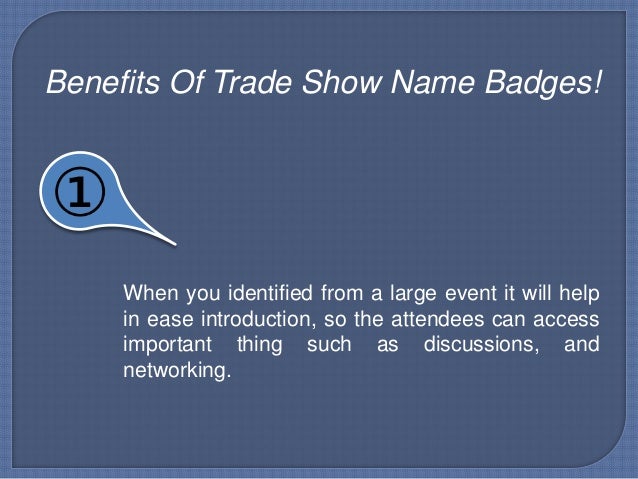 Trade Show Name Badges