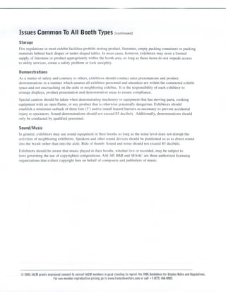 Trade Show Rules &amp; Guidelines from IAEM
