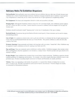 Trade Show Rules &amp; Guidelines from IAEM