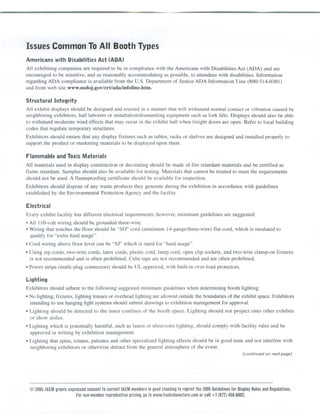 Trade Show Rules &amp; Guidelines from IAEM