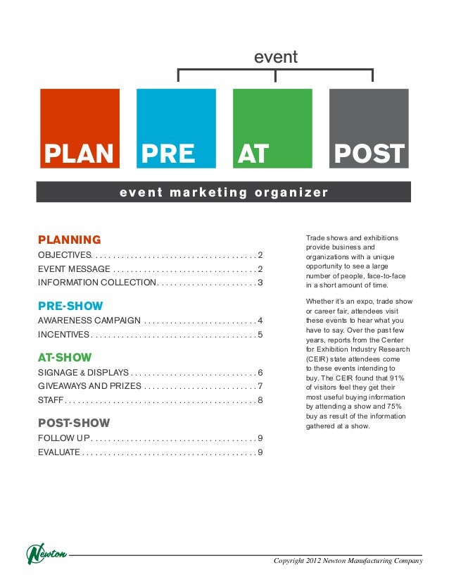 tradeshow workbook