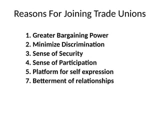 Union Aspect Trade unions act, 1926 talks about the rights, duties and related ...