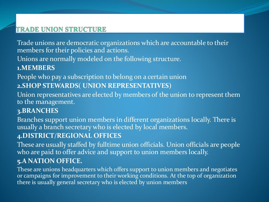 Trade Unions Objectives Challenges Advantages features financing r trade-unions-objectives-challenges-advantages-features-financing-r